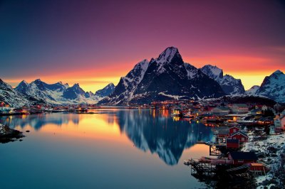 The Lofoten Islands, Norway. 