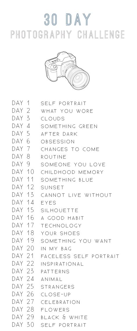 Thirty Day Photo Challenge